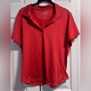 Women's Tommy Bahama Island Zone Short Sleeved V Neck Polo